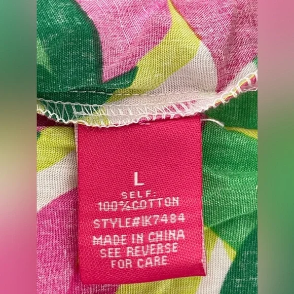 FLYING TOMATO PLUS SIZE PRINTED POPLIN SKIRT size L - Picture 10 of 11